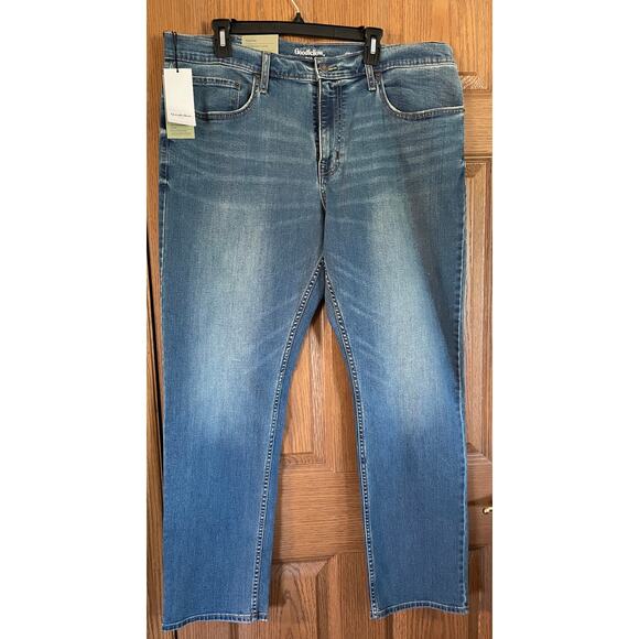 NWT Goodfellow Advanced temp control athletic blue jeans 40x32 - Picture 1 of 5